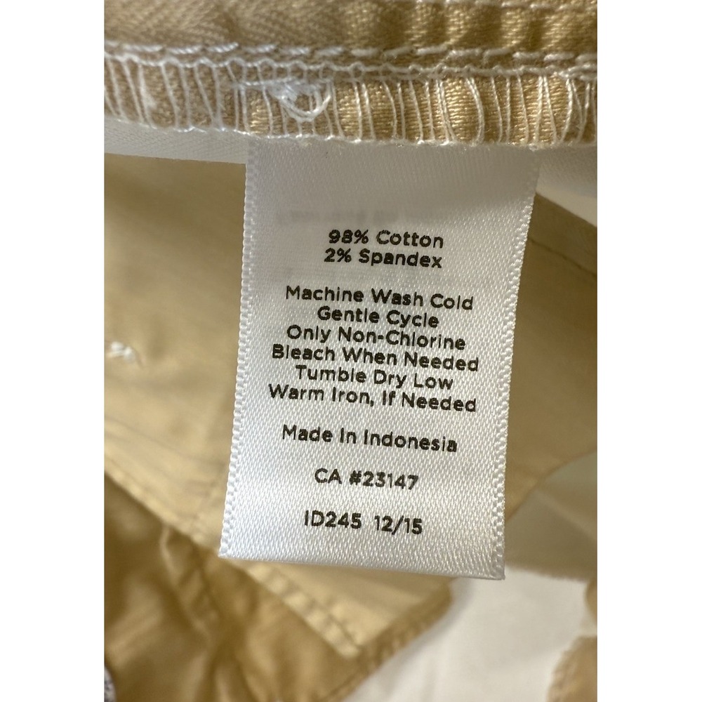 Talbots Women's 8 White Mid-Rise Chelsea Cropped Stretchy Business Casual Pants‎ - Picture 7 of 7